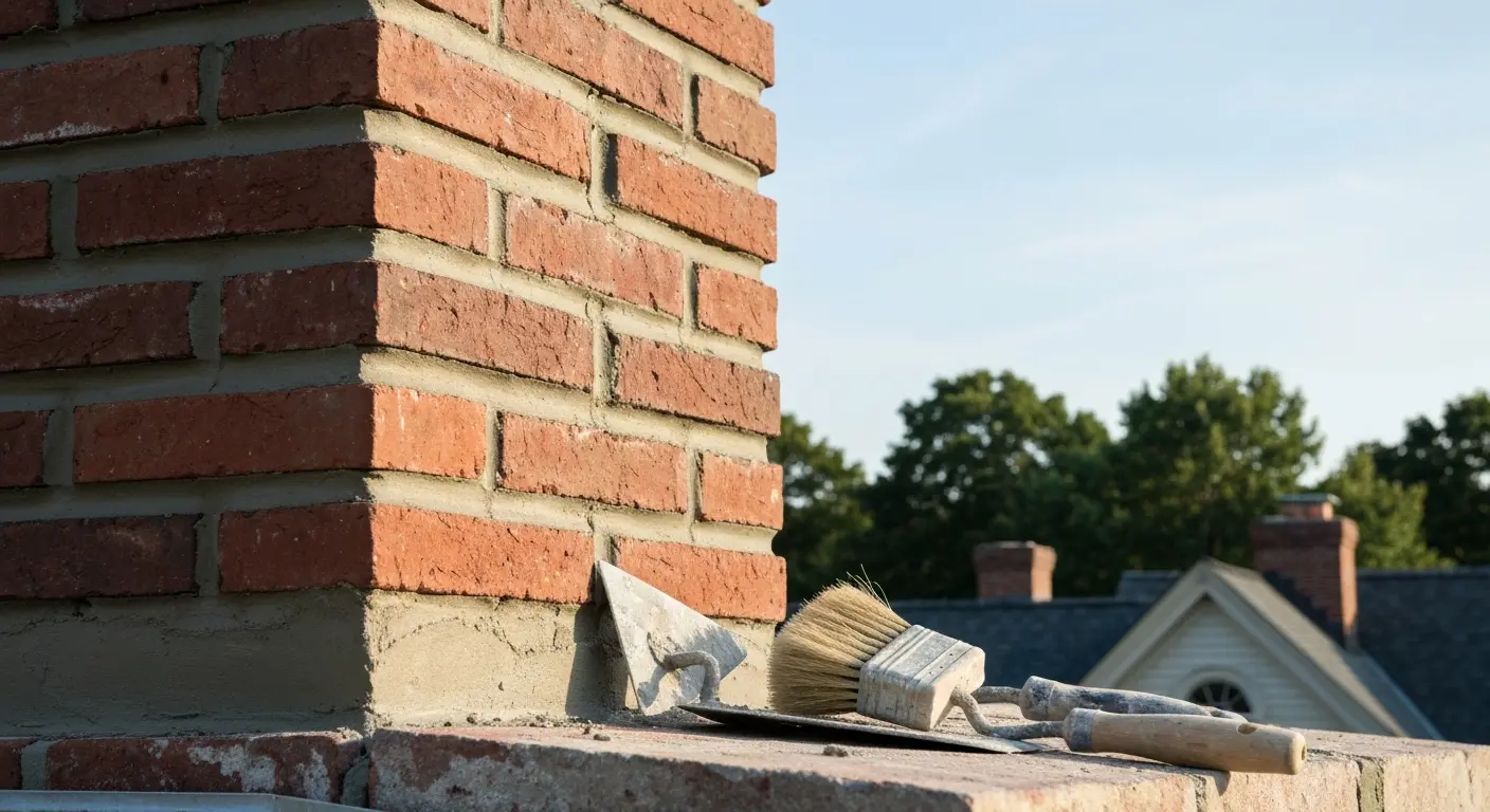 Chimney repair work