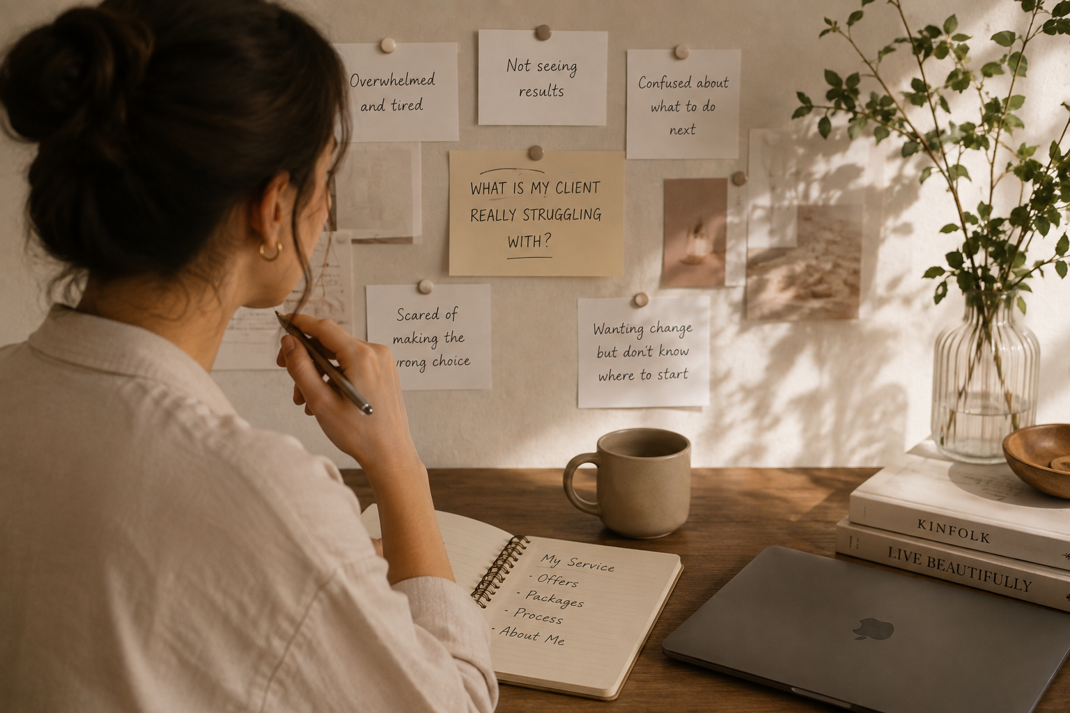 You infront of your board brainstorming