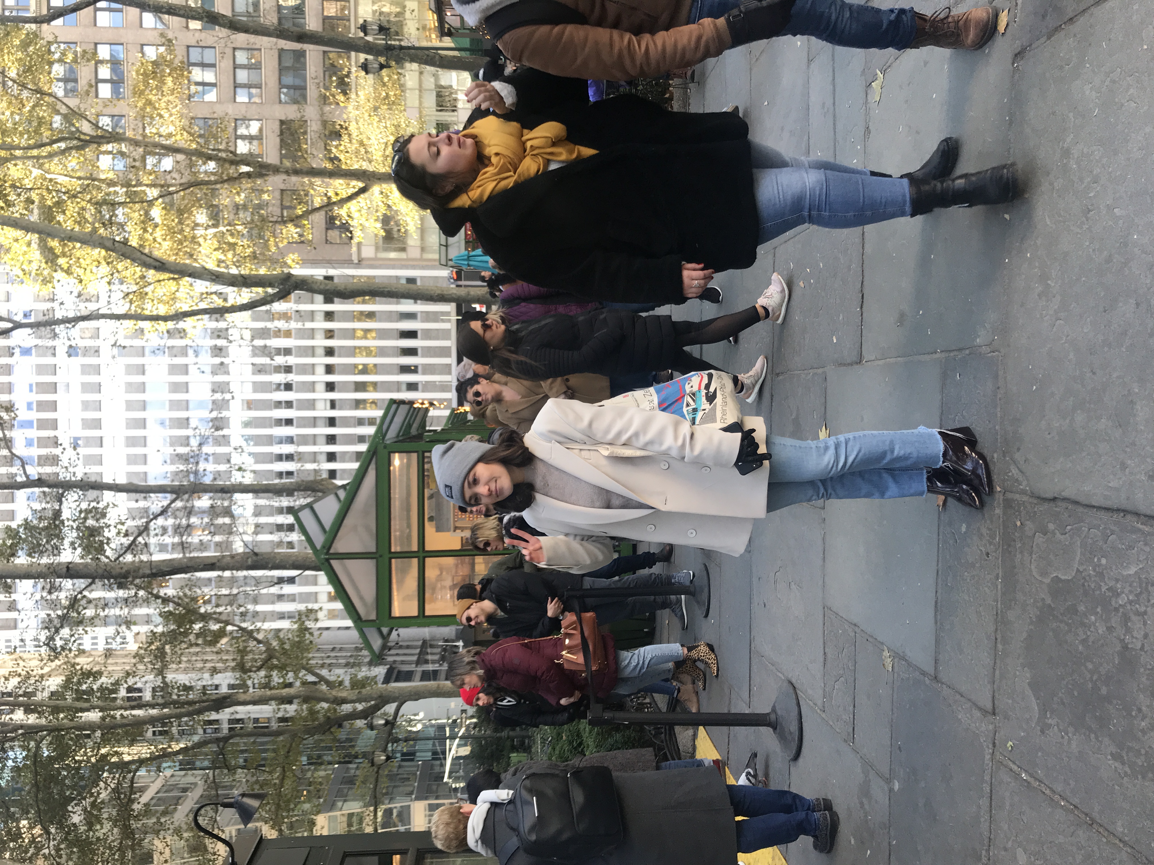 On the street before