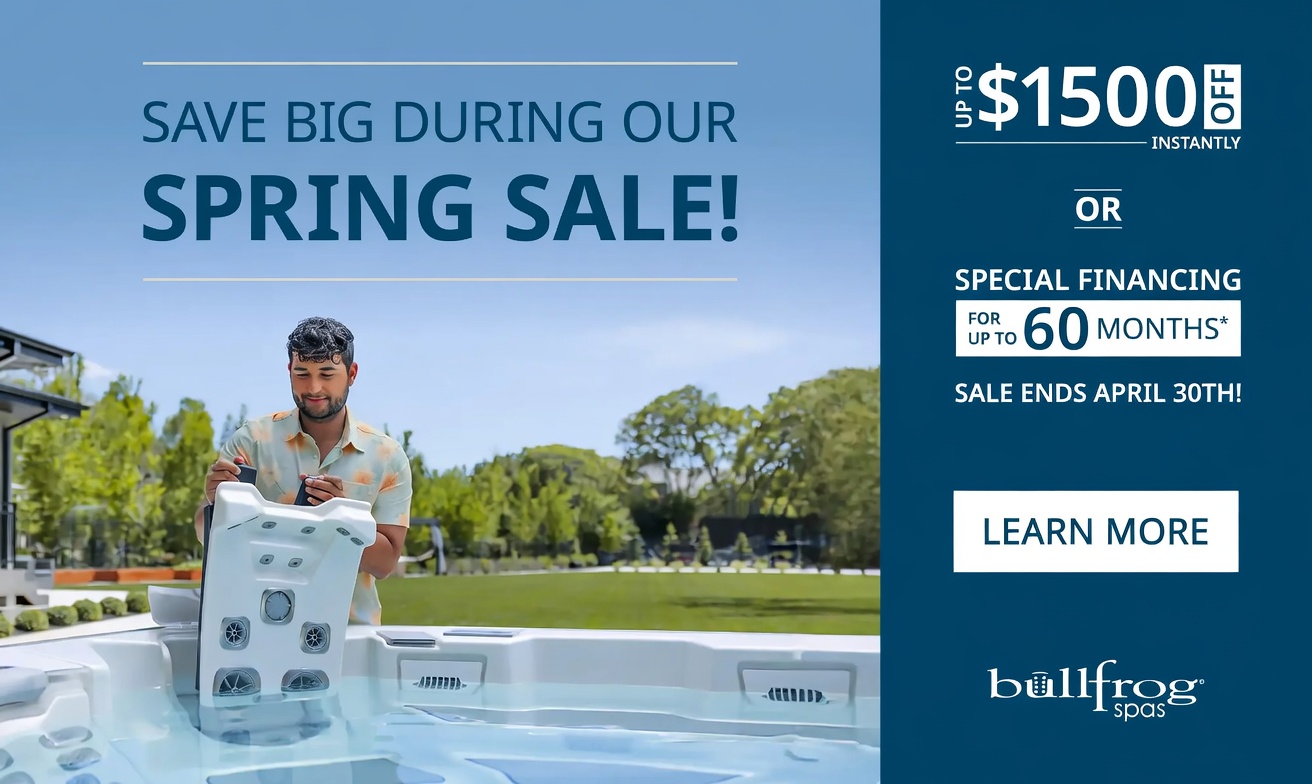 Spring Sale Hot Tub Promo