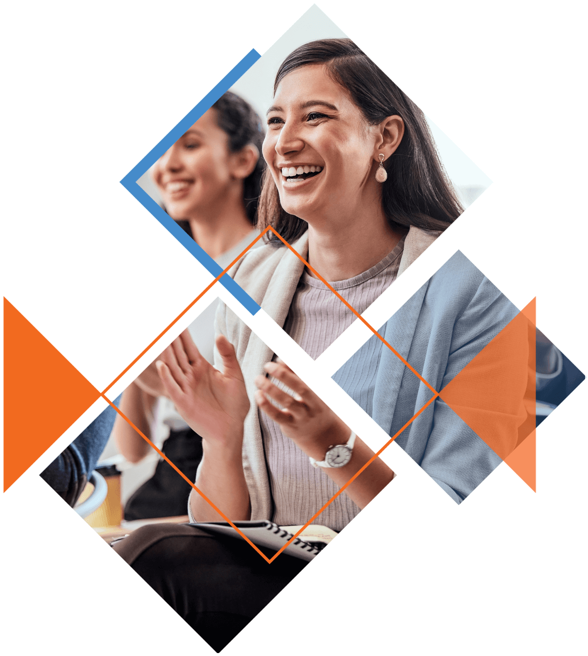 woman smiling clapping woman smiling clapping