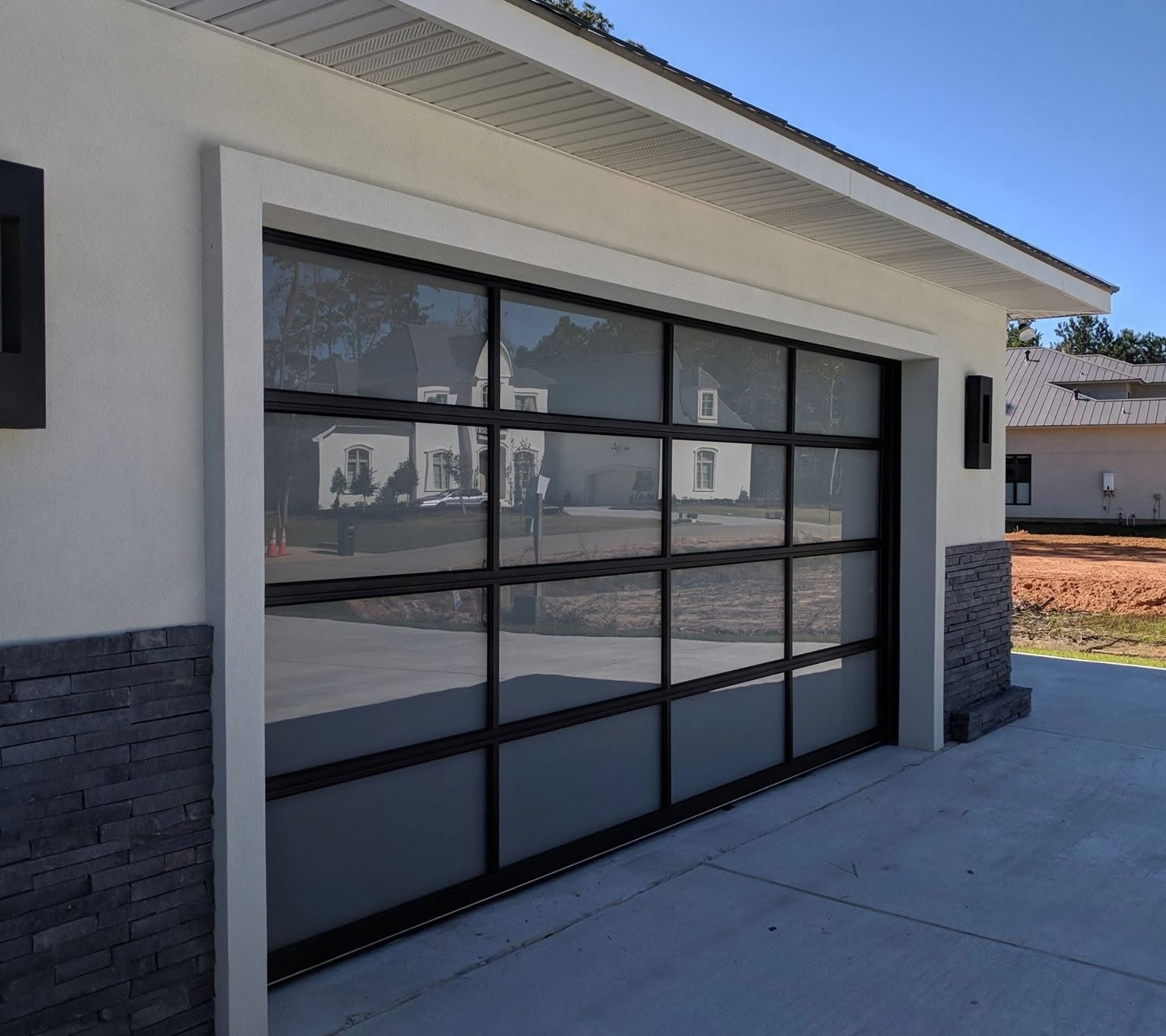 Modern Aluminum Glass Garage Door