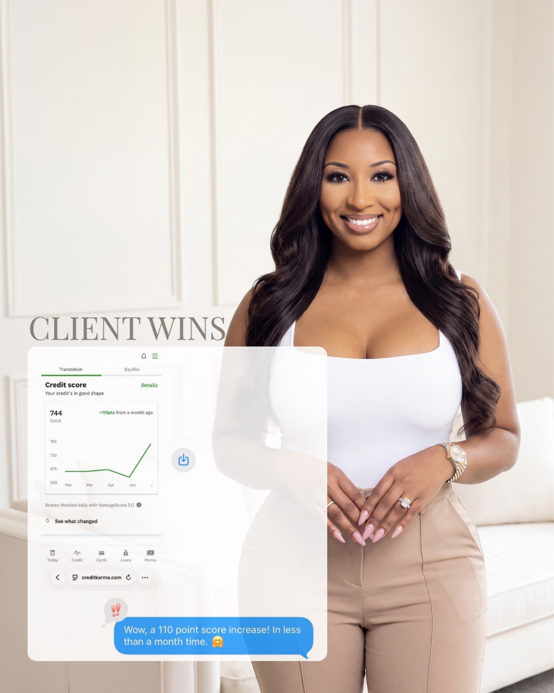Client credit report score improvements