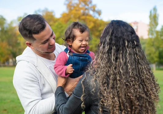 Family spending time together outdoors