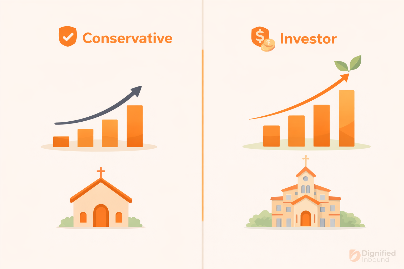 conservative vs investor side by side image conservative vs investor side by side image
