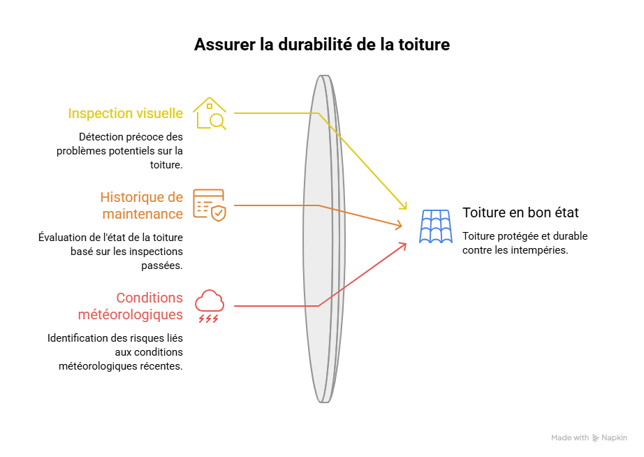 Une vérification visuelle avant une période plus humide peut permettre de repérer certains défauts.