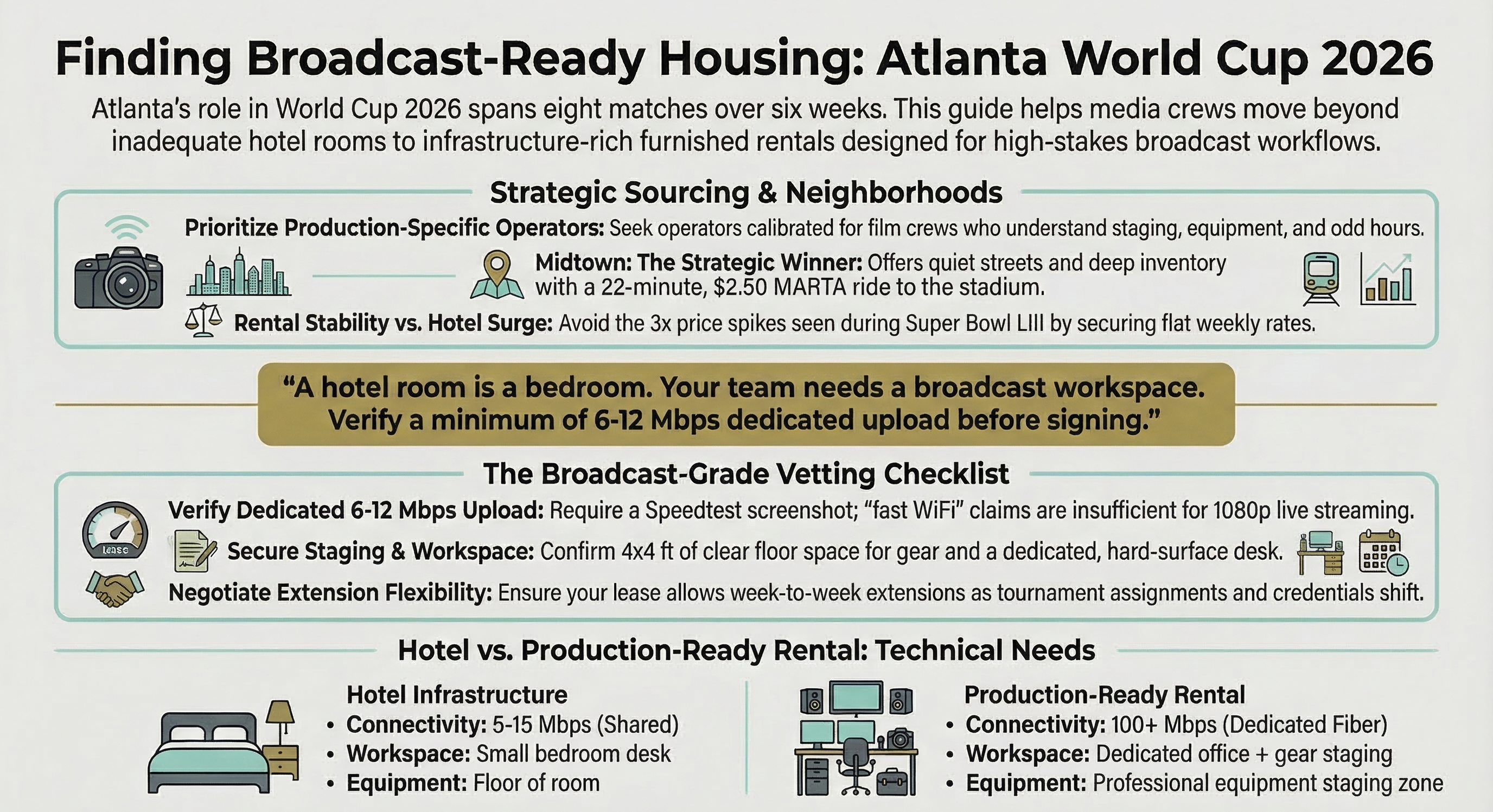 How to Find Furnished Rentals Built for Broadcast Work in Atlanta