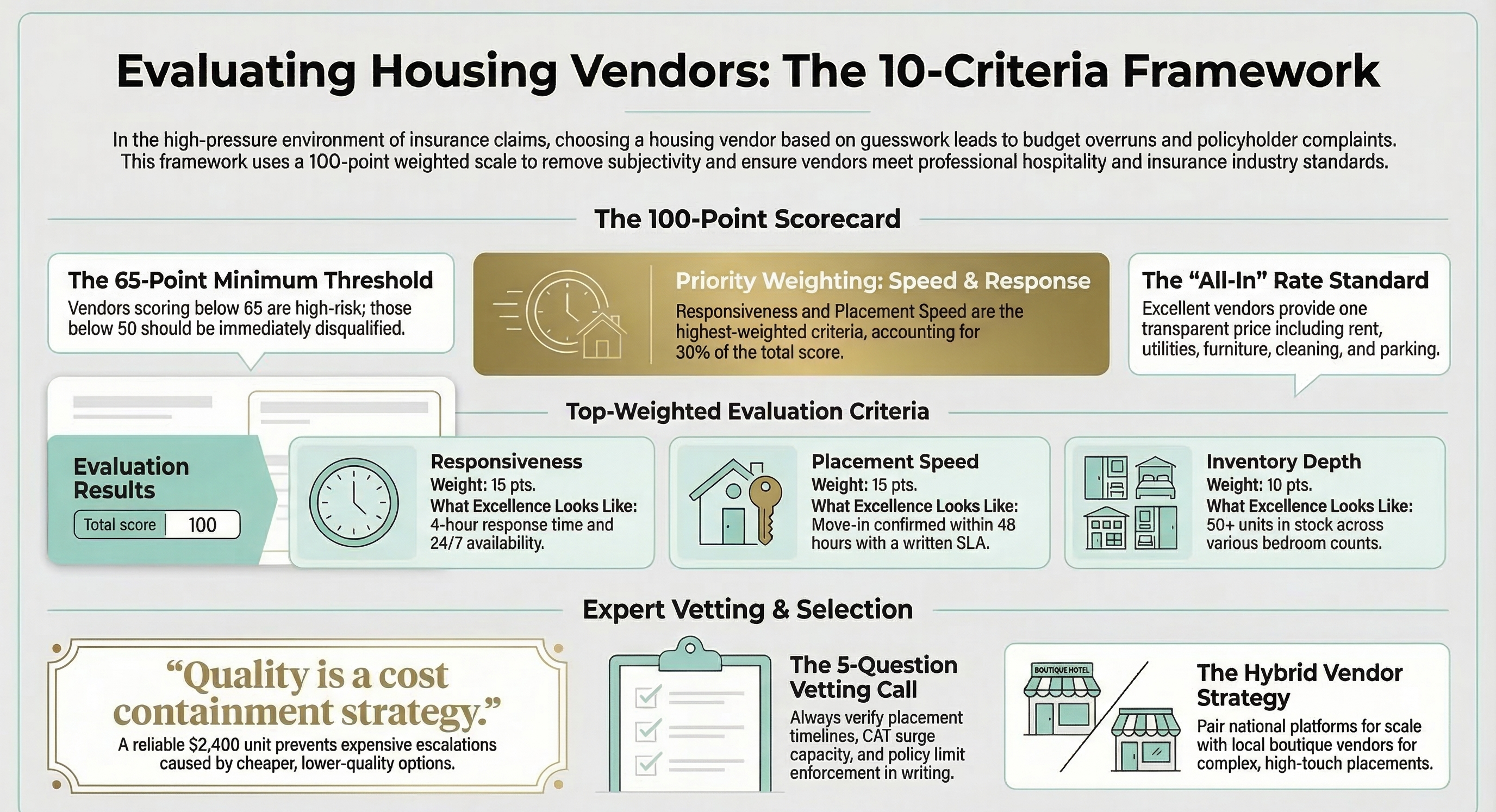 Evaluating Housing Vendors - A 10-Criteria Framework