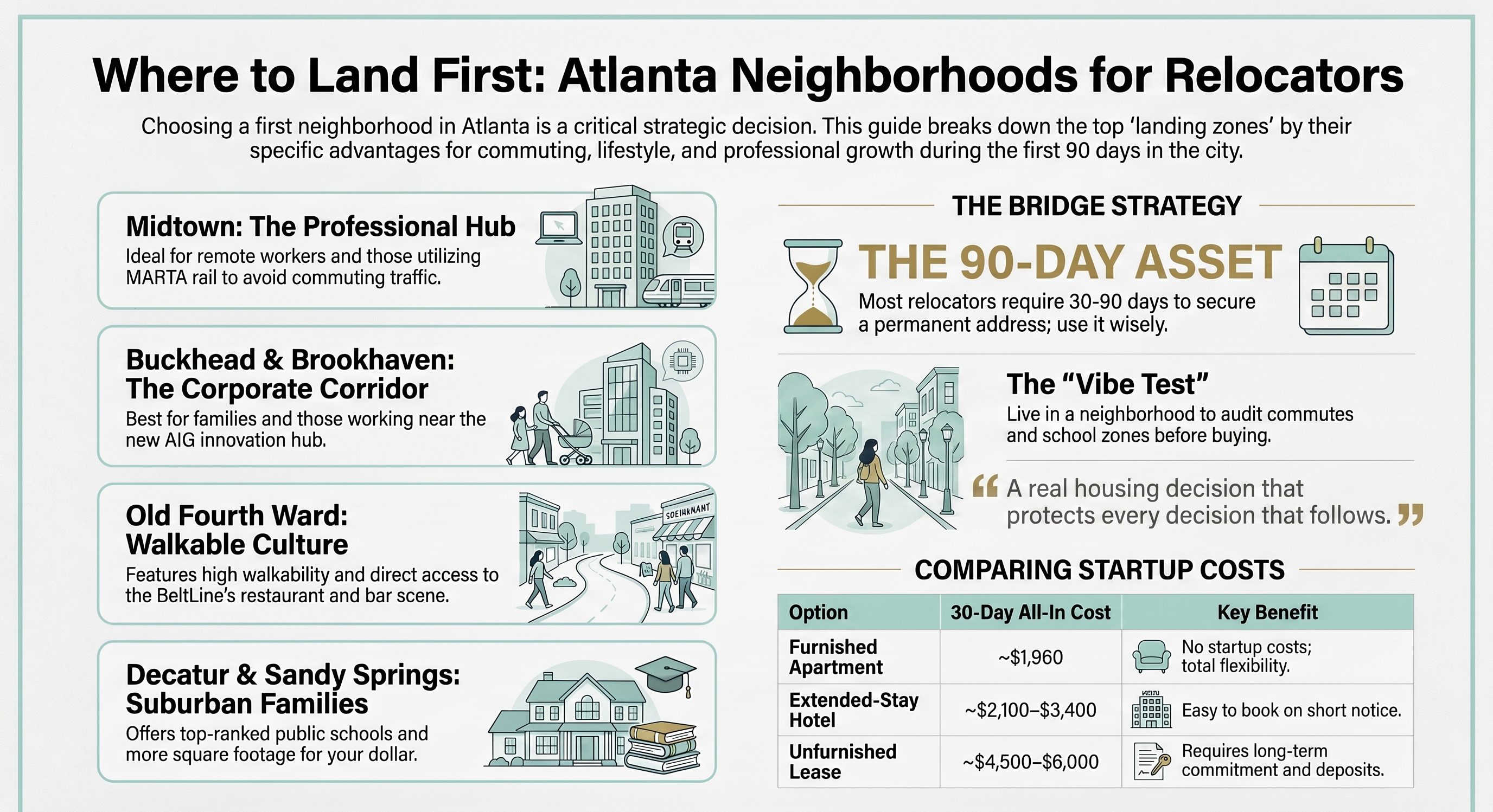 Where to land first &mdash; Atlanta neighborhoods for relocators