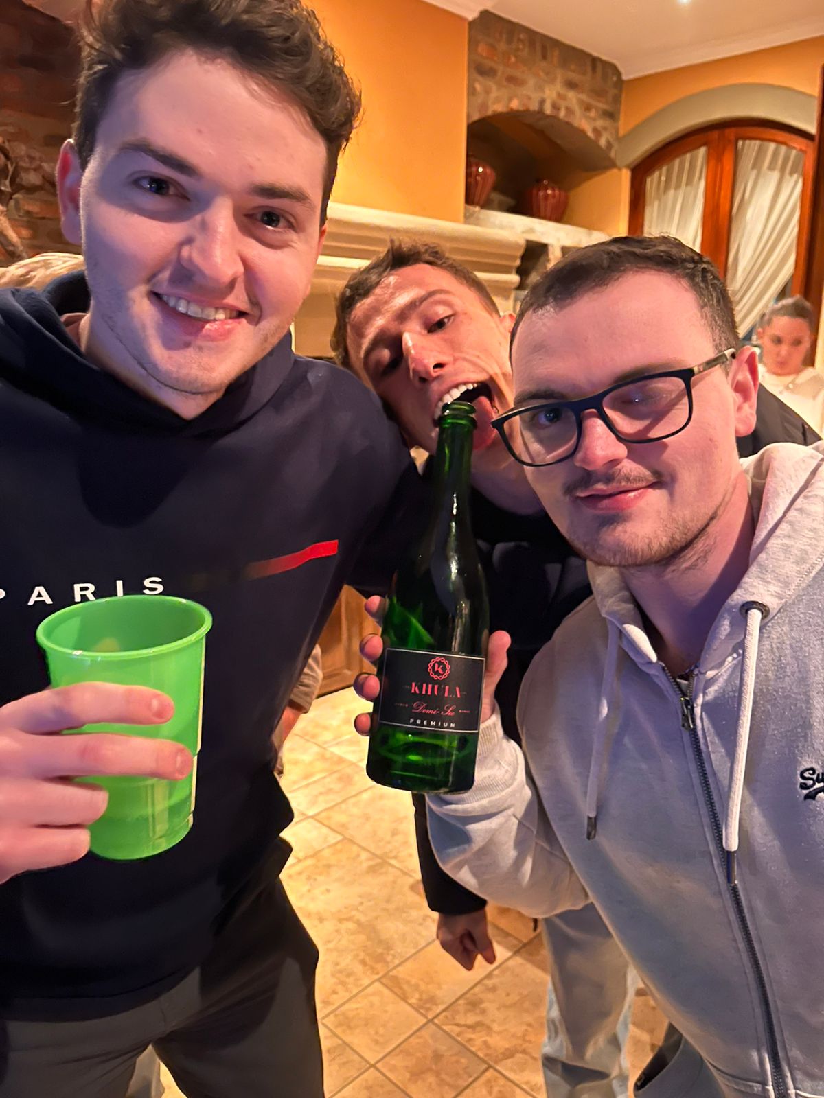 Friends enjoying Khula Wine