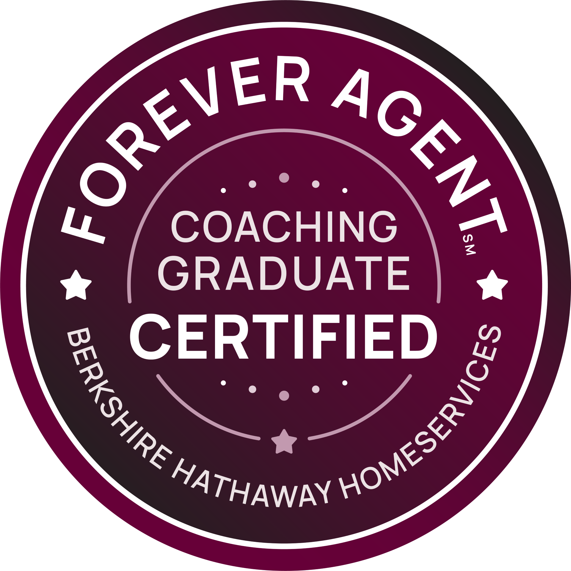 Berkshire Hathaway HomeServices Forever Agent Coaching Graduate, Certified