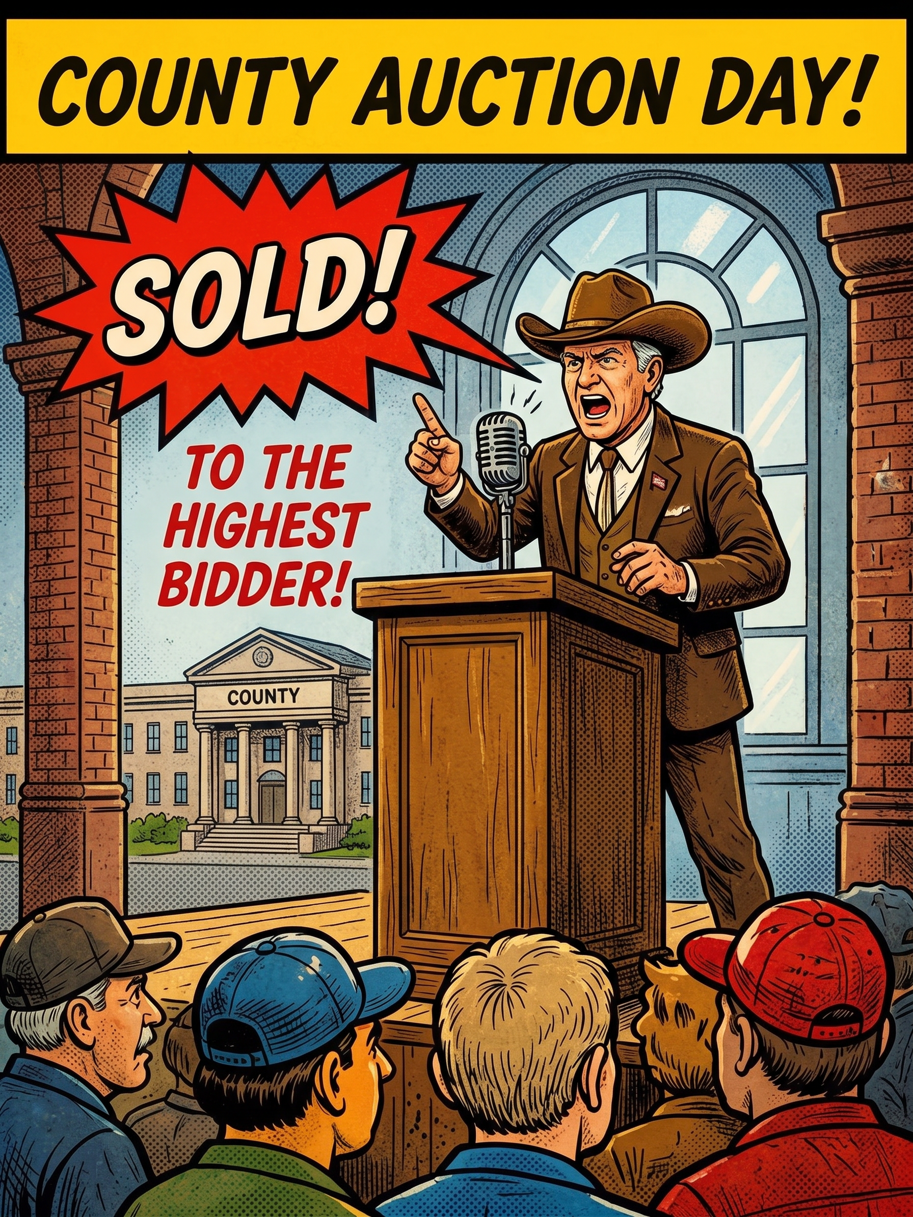 County Auction Day! SOLD! To The Highest Bidder!