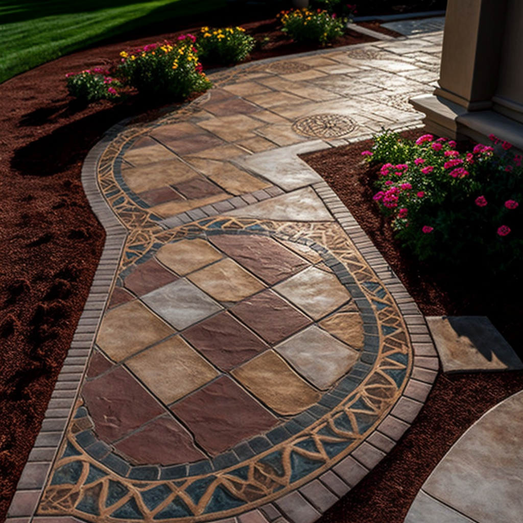 fancy stamped concrete