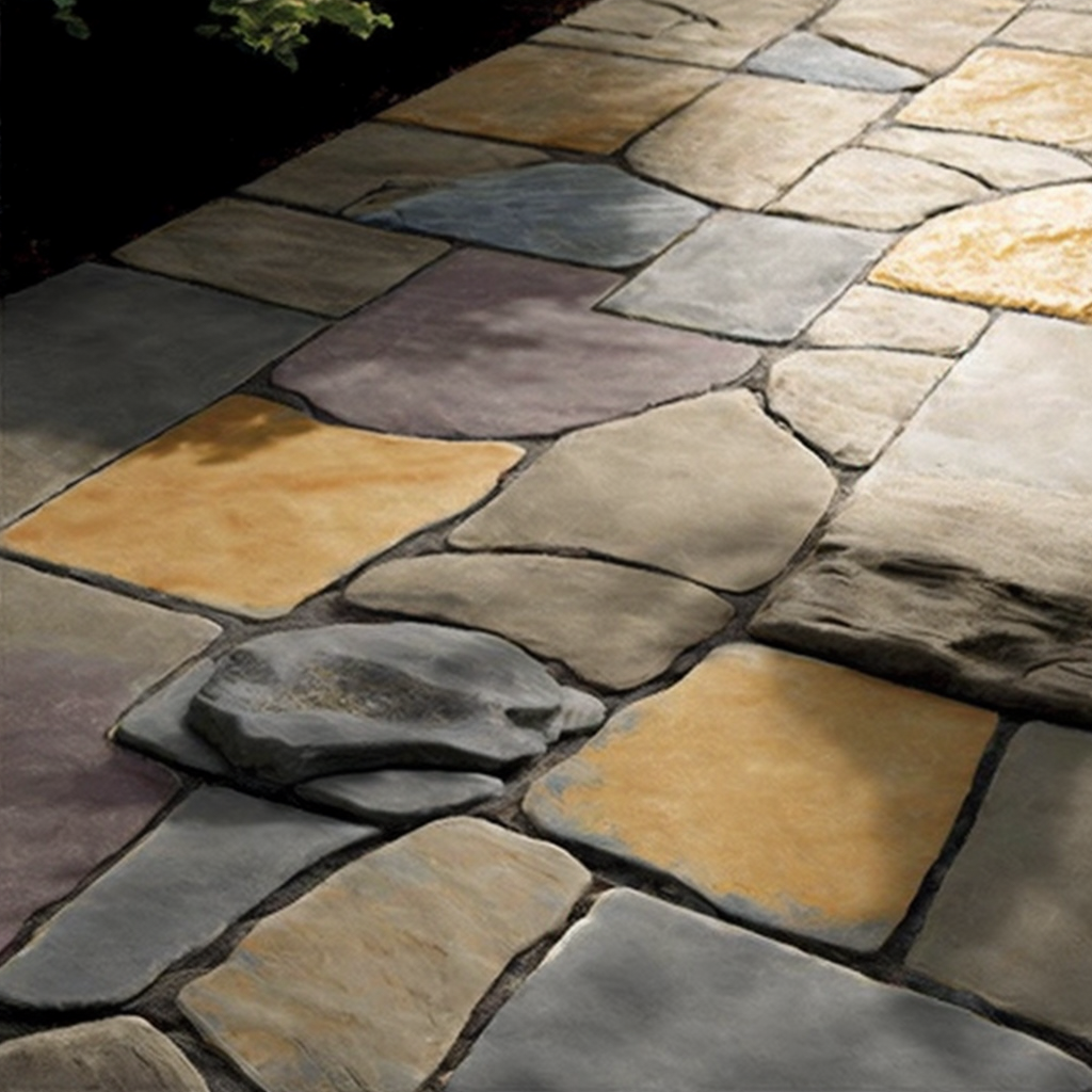 realistic stone stamped concrete