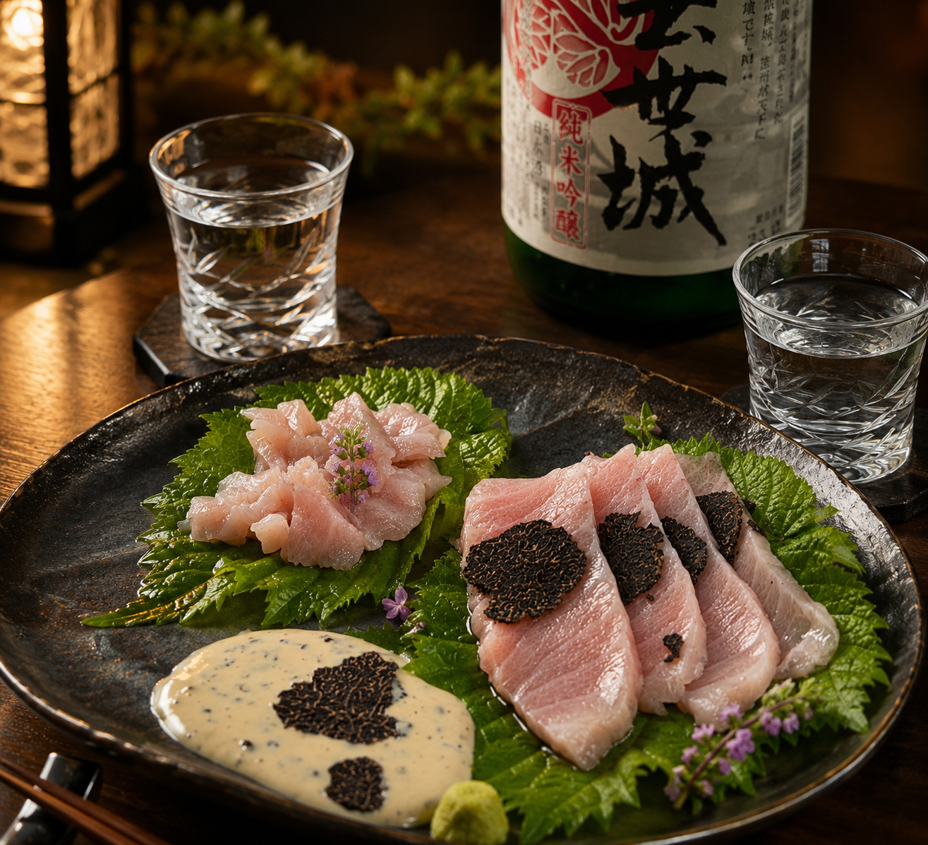 Tuna truffle dish family inspiration