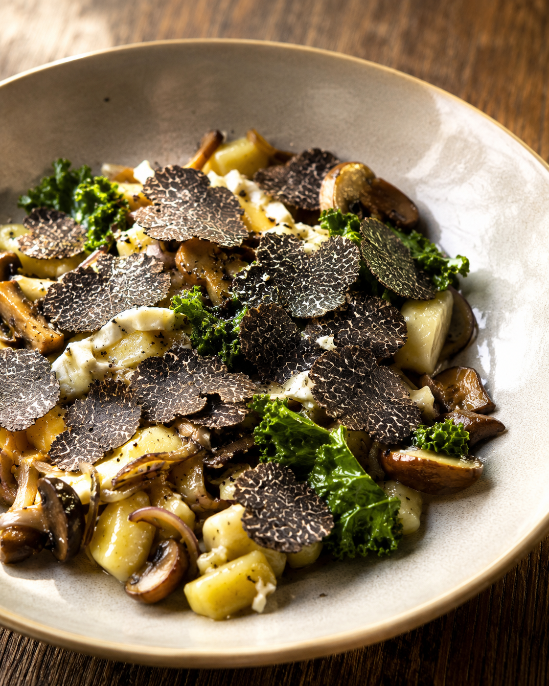 Home truffle dinner for family