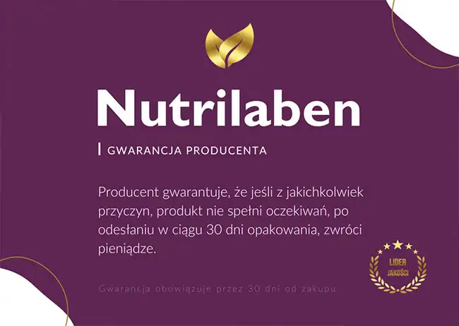 Gwarancja zwrotu pieniędzy Nutrilaben