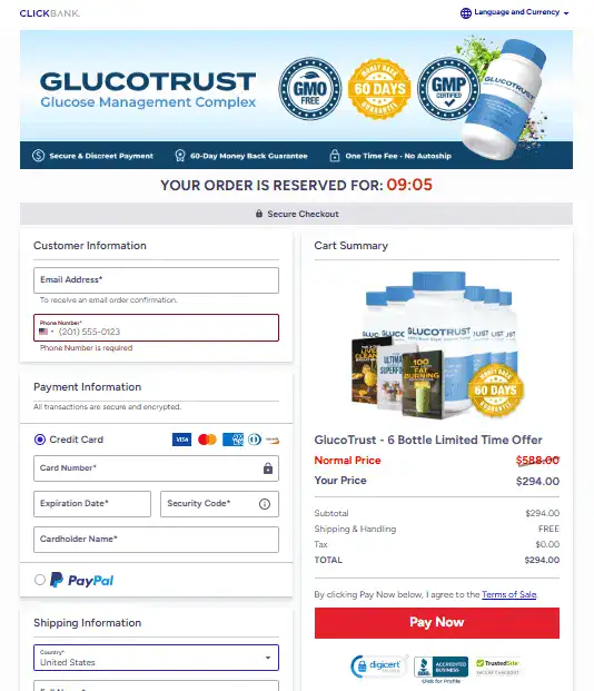 glucotrust order form