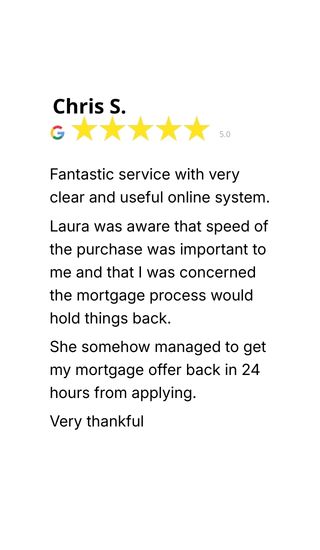 Google review for Laura Lewis Financial from client review 4