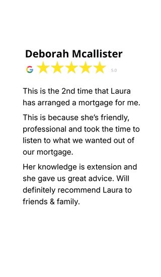 Google review for Laura Lewis Financial from client review 3
