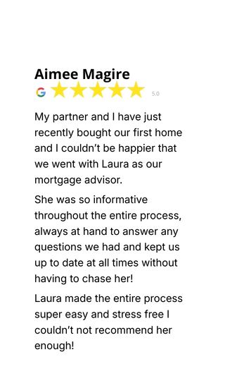 Google review for Laura Lewis Financial from client review 1