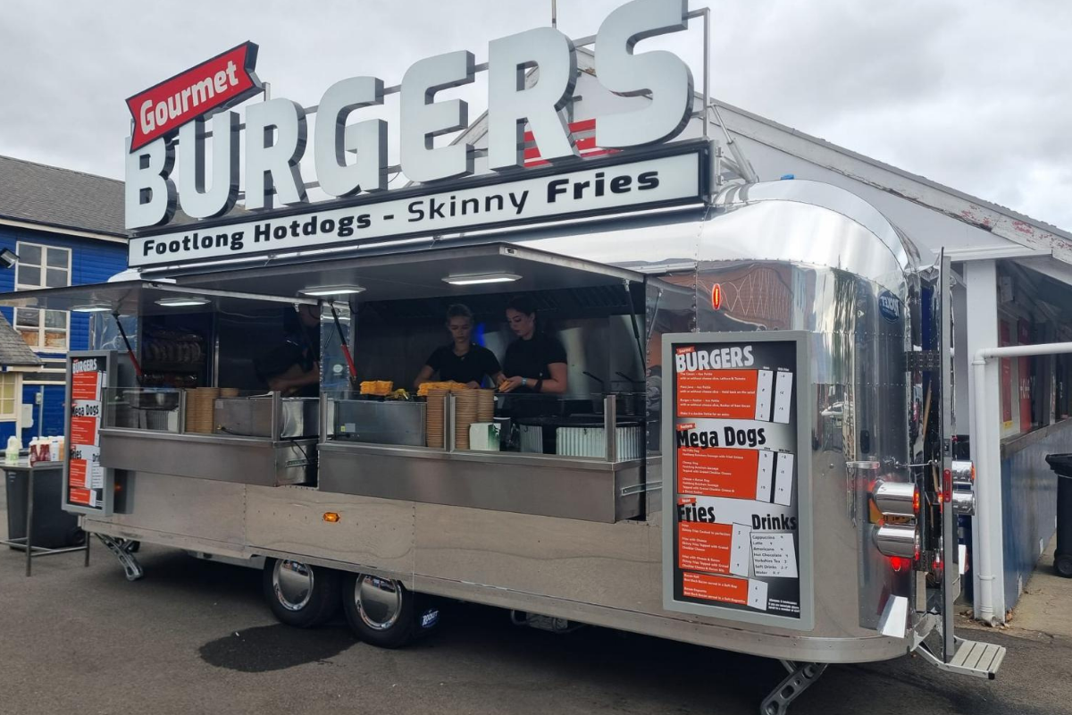 retro airstream catering unit