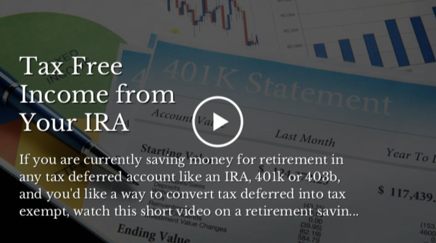 Tax Free Income from Your IRA