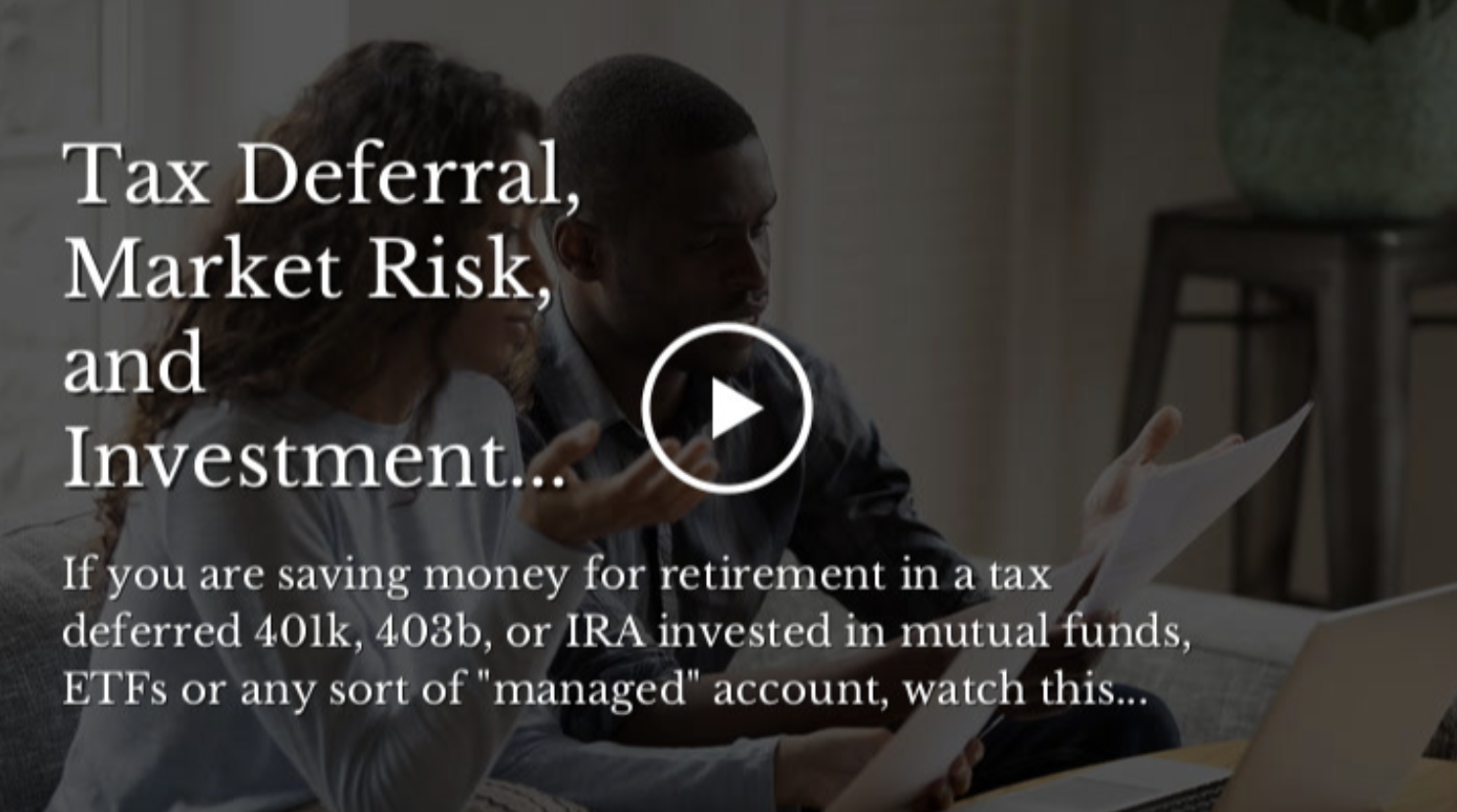 Tax Deferral Market Risk and Investment Fees