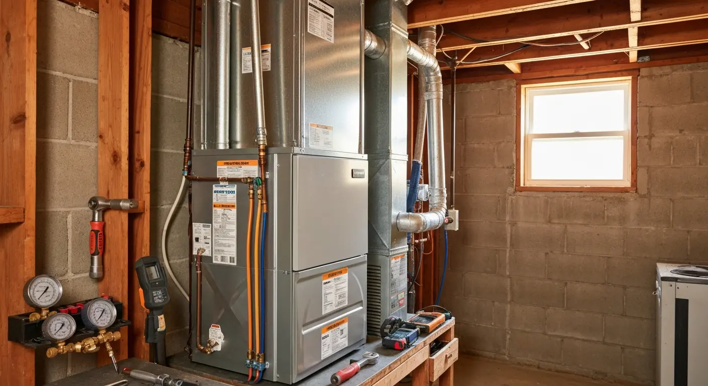 New HVAC system installation