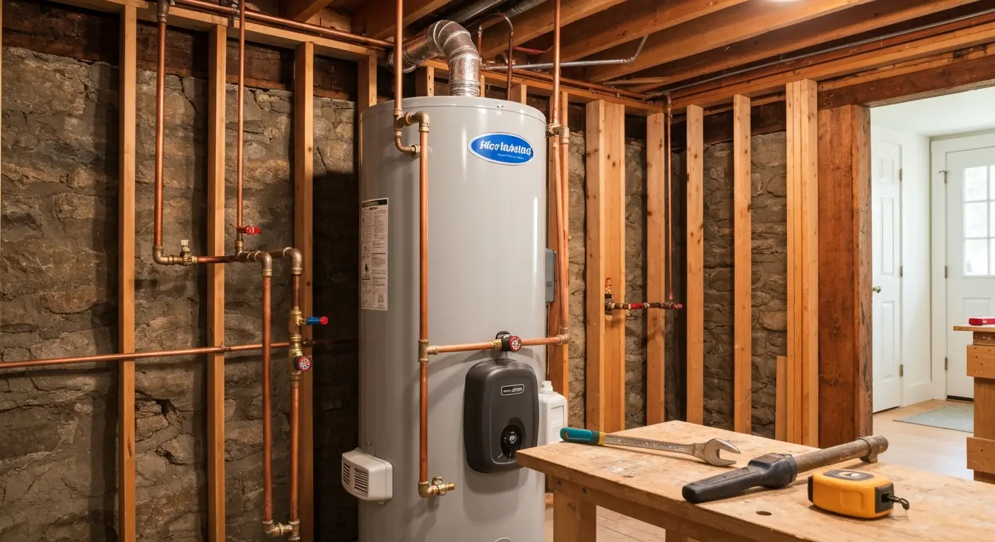 Hot water system install