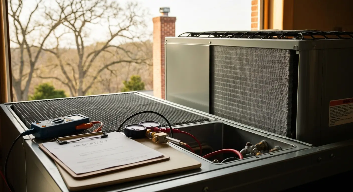 HVAC maintenance check