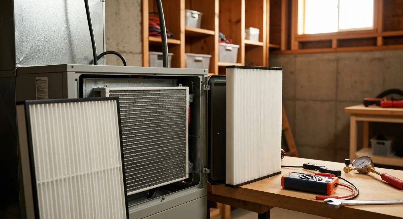 HVAC maintenance visit