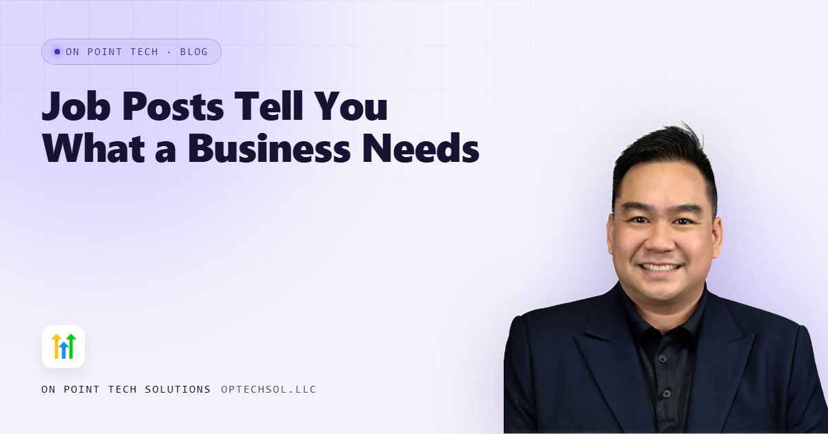 Job Posts Tell You What a Business Needs