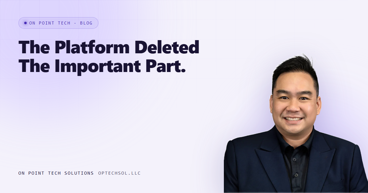 We Pasted A Working Example Into Our Course, And The Platform Deleted The Important Part