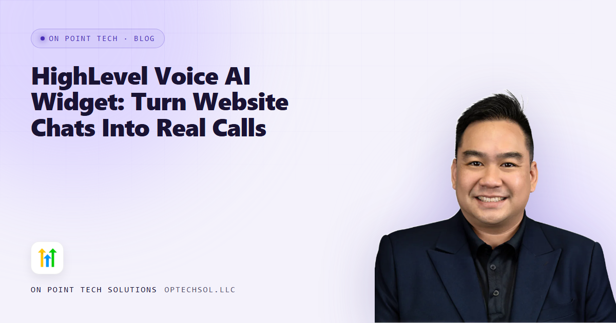 HighLevel Voice AI Widget: Turn Website Chats Into Real Calls