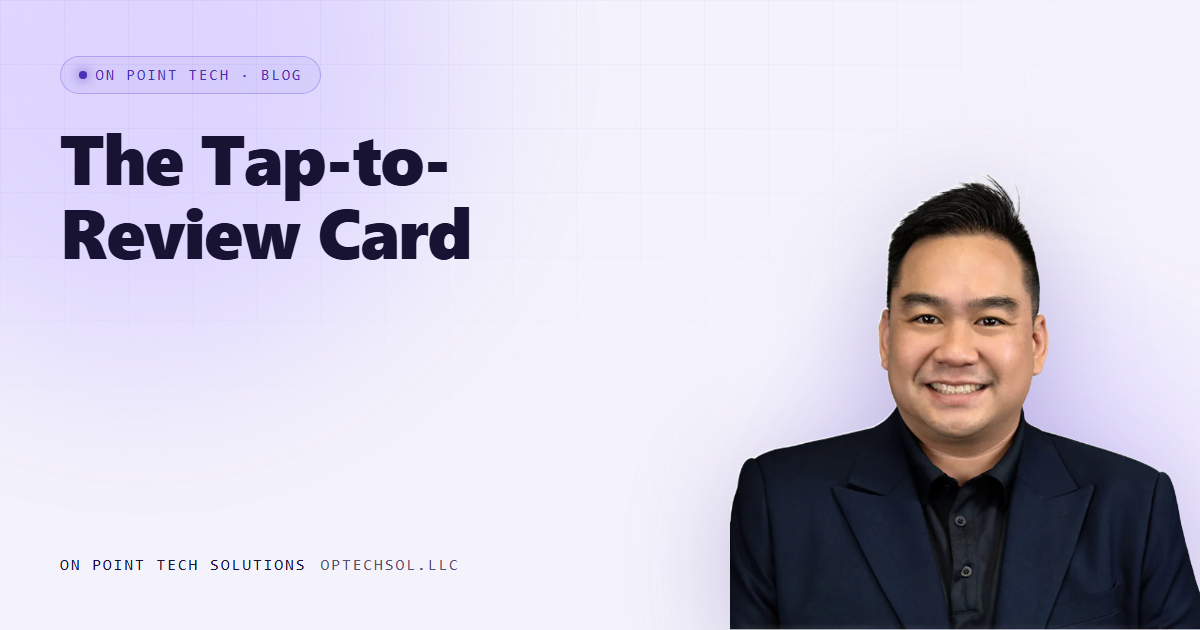 The Tap-to-Review Card