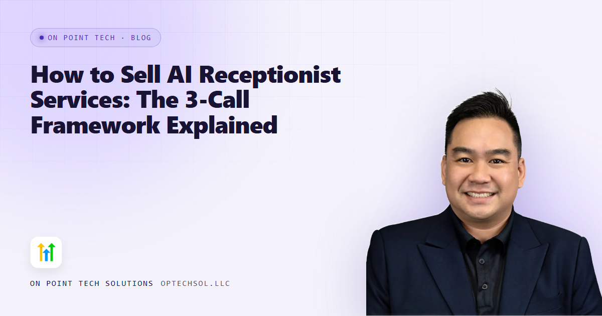 How to Sell AI Receptionist Services: The 3-Call Framework Explained