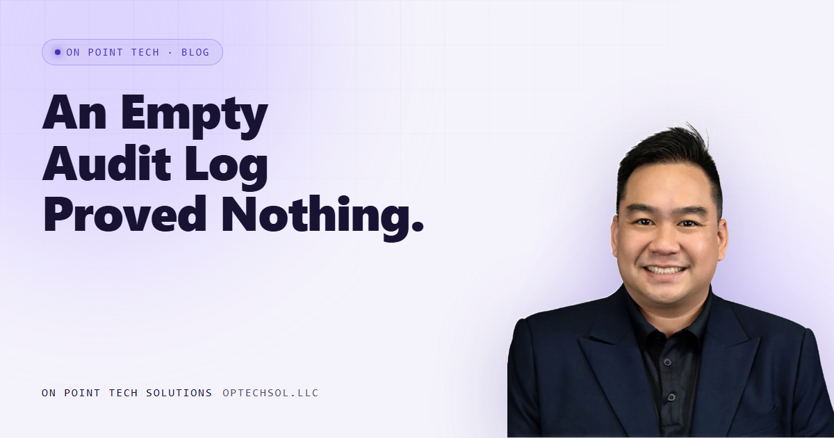 The Audit Log Was Empty, And That Proved Nothing About Who Had Looked