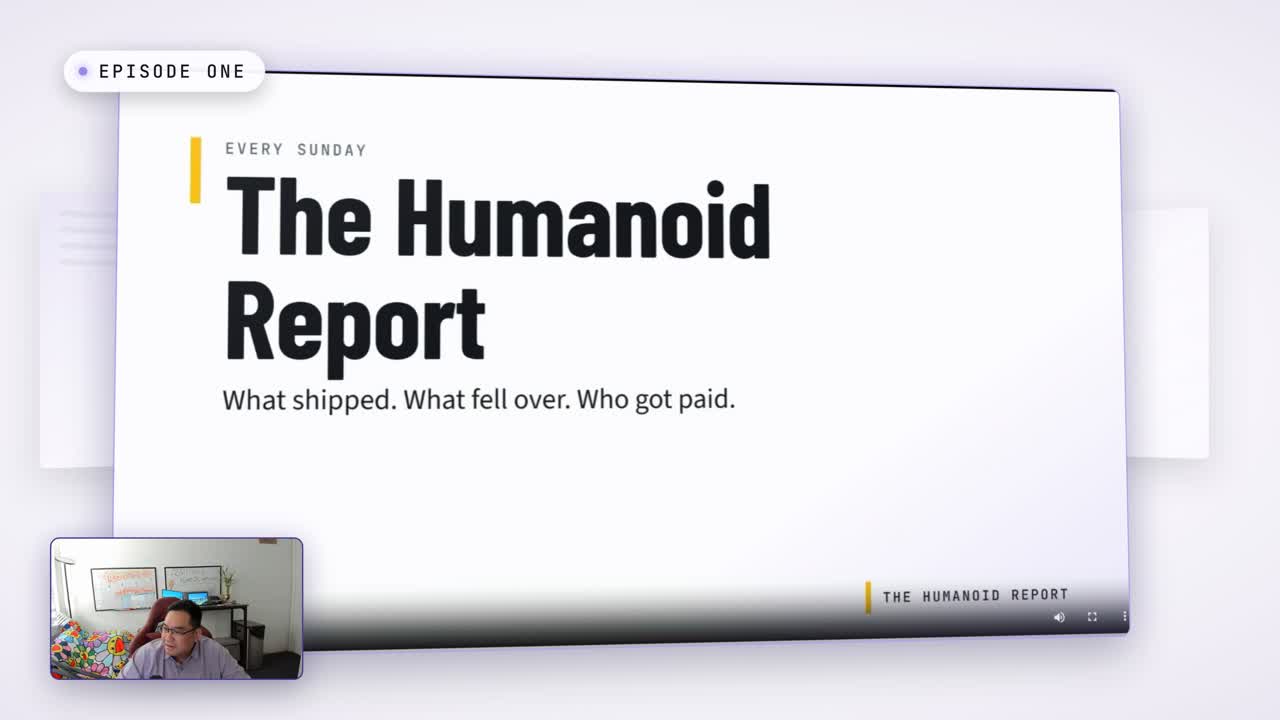 Episode one of The Humanoid Report, the faceless YouTube channel Claude planned and cut overnight