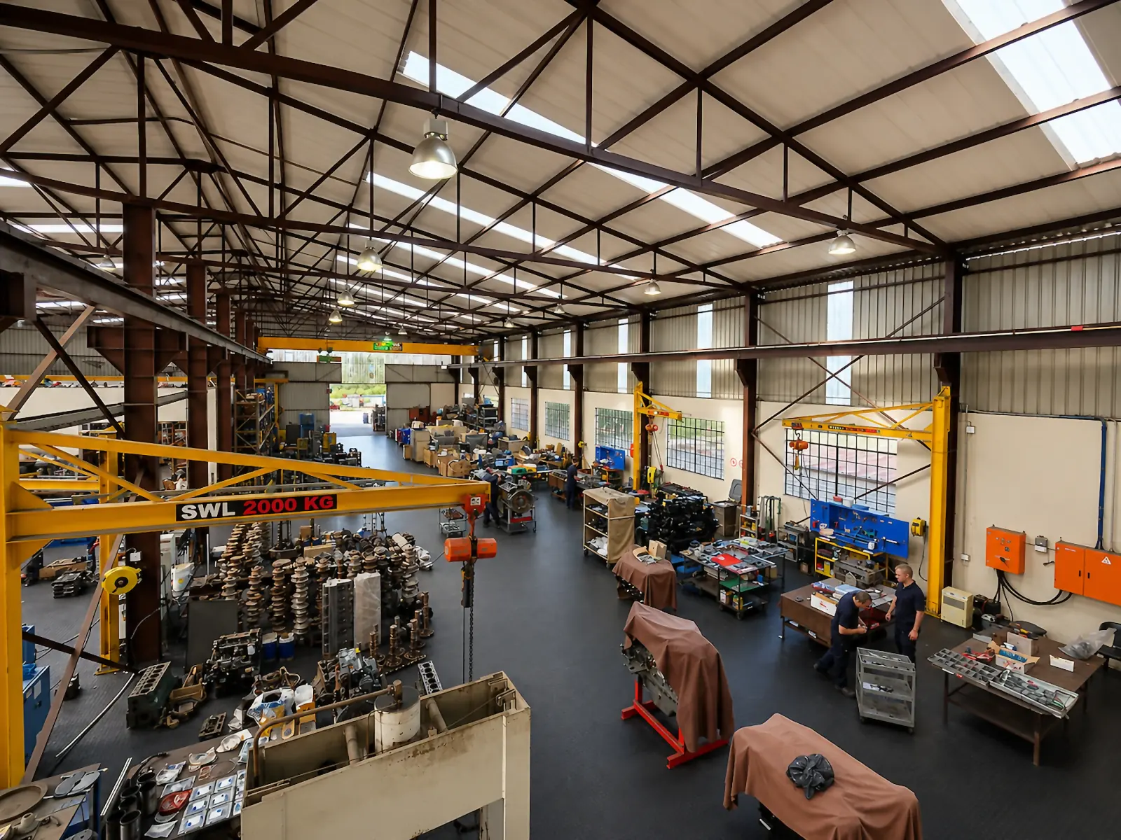 Engine machining bay at the GAR Automotive Engineering workshop