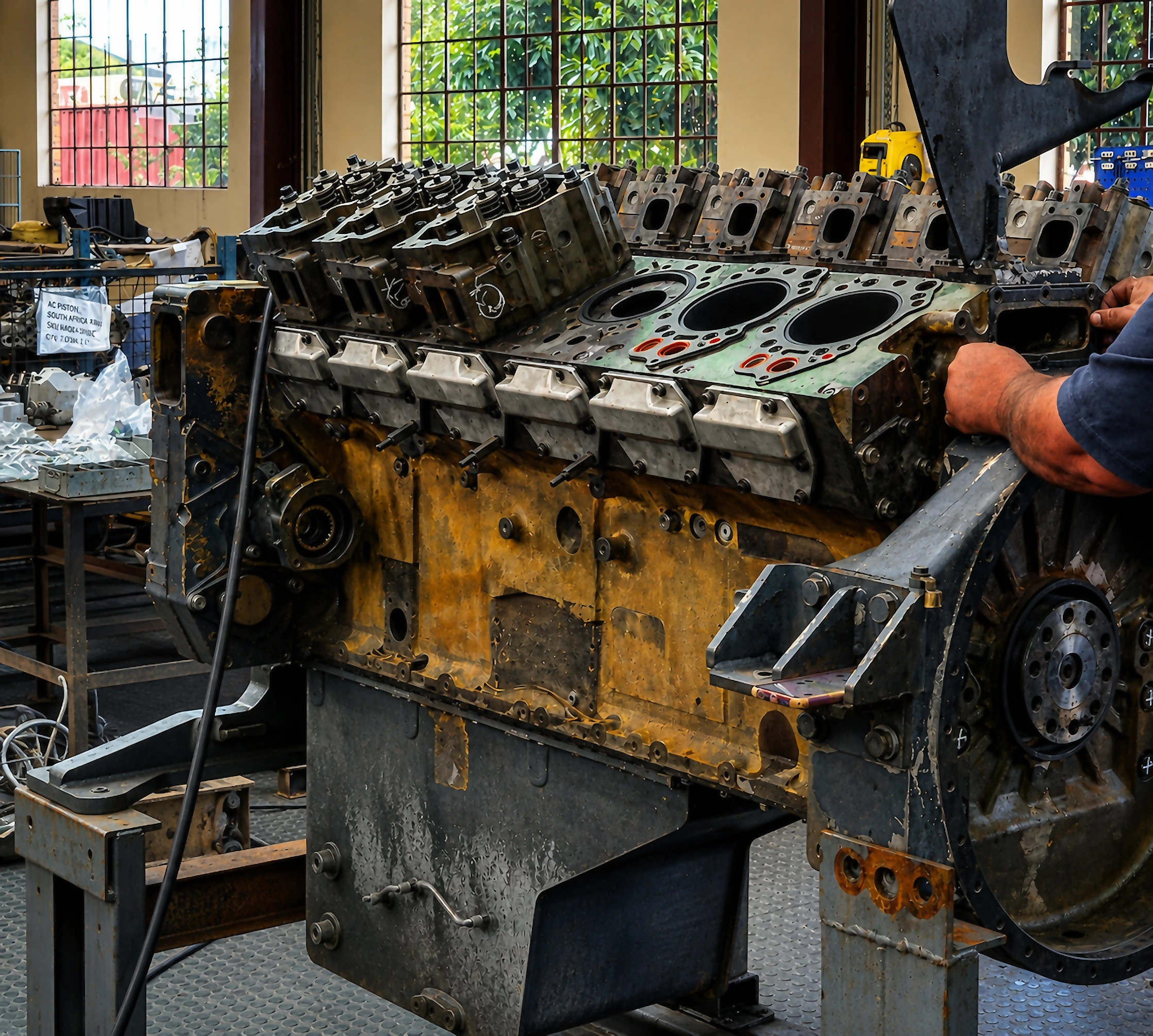Engine rebuild close-up — GAR Automotive Engineering