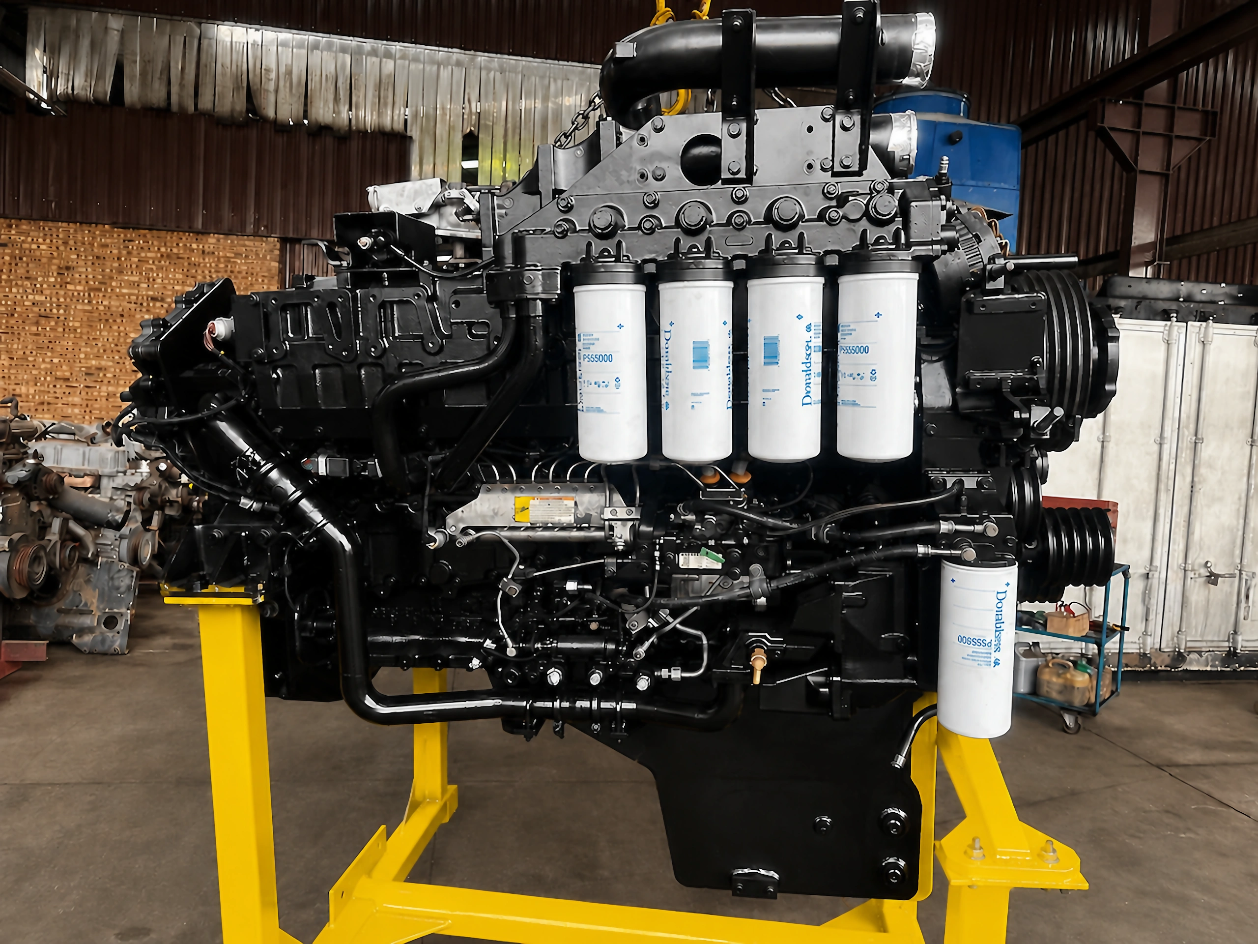Completed engine on stand — GAR Automotive Engineering