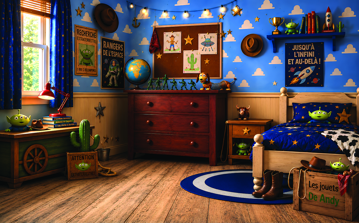 Décor garderie La chambre des jouets