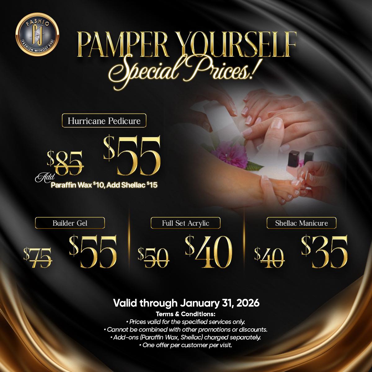 Luxury nail art Fashio Nail Spa Pearland TX