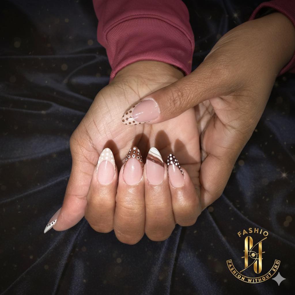 Custom full set nails Fashio Nail Spa Pearland TX