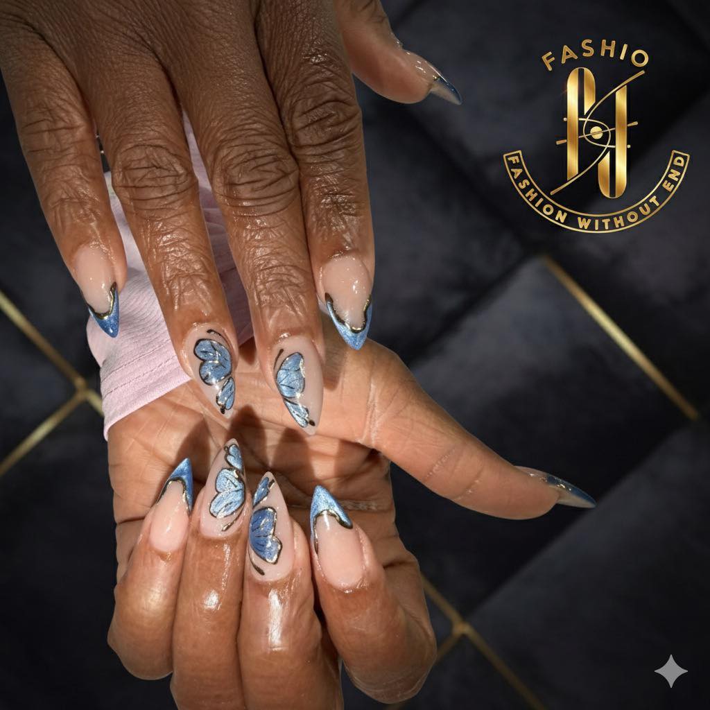 Acrylic nail set Pearland luxury nail spa