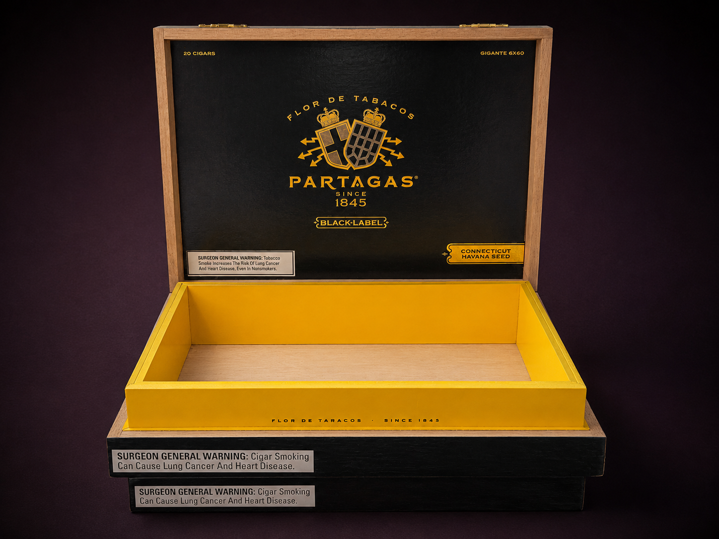 Partagas Black Label empty box