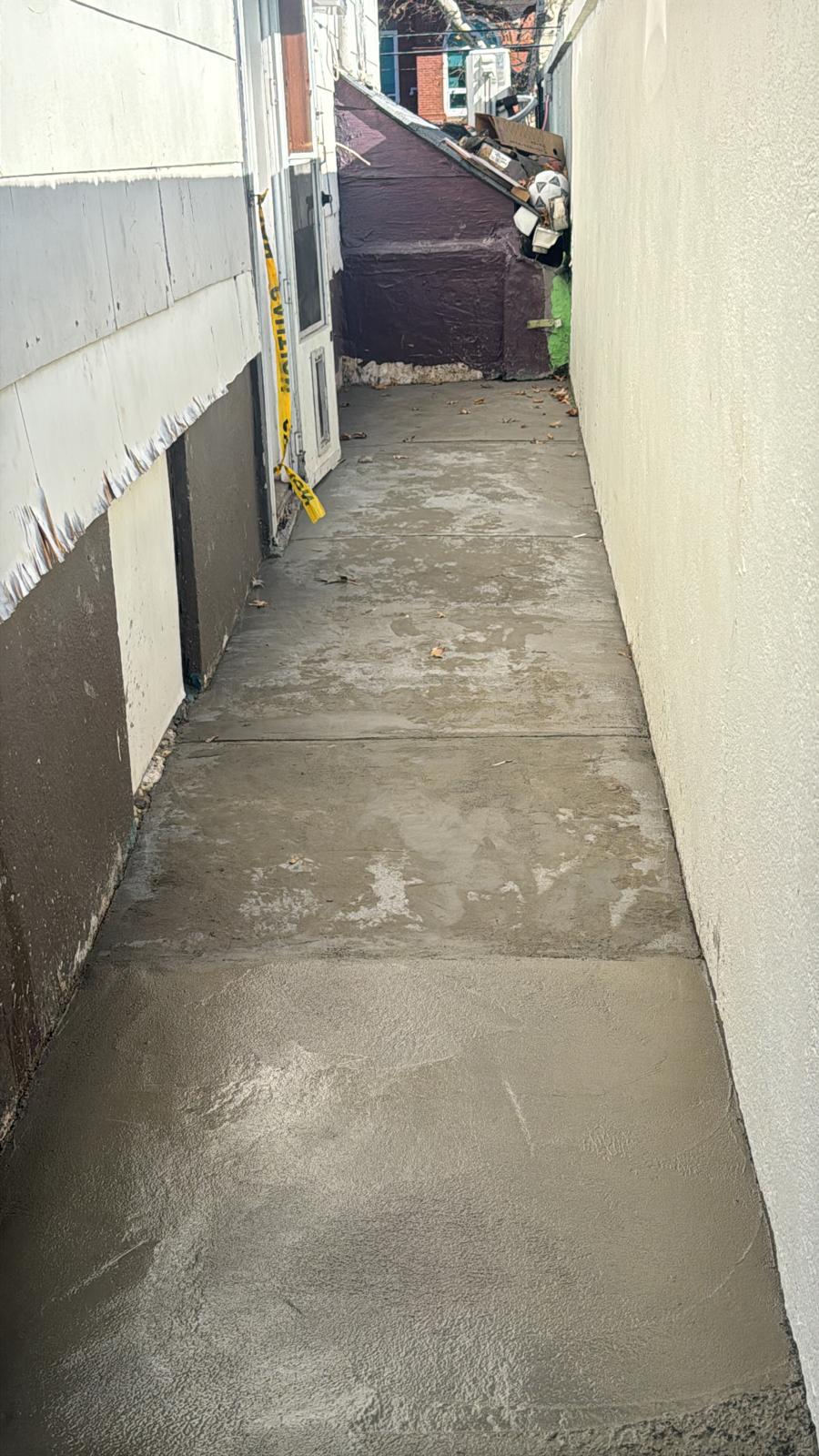 Completed masonry and concrete walkway project in Bloomfield NJ