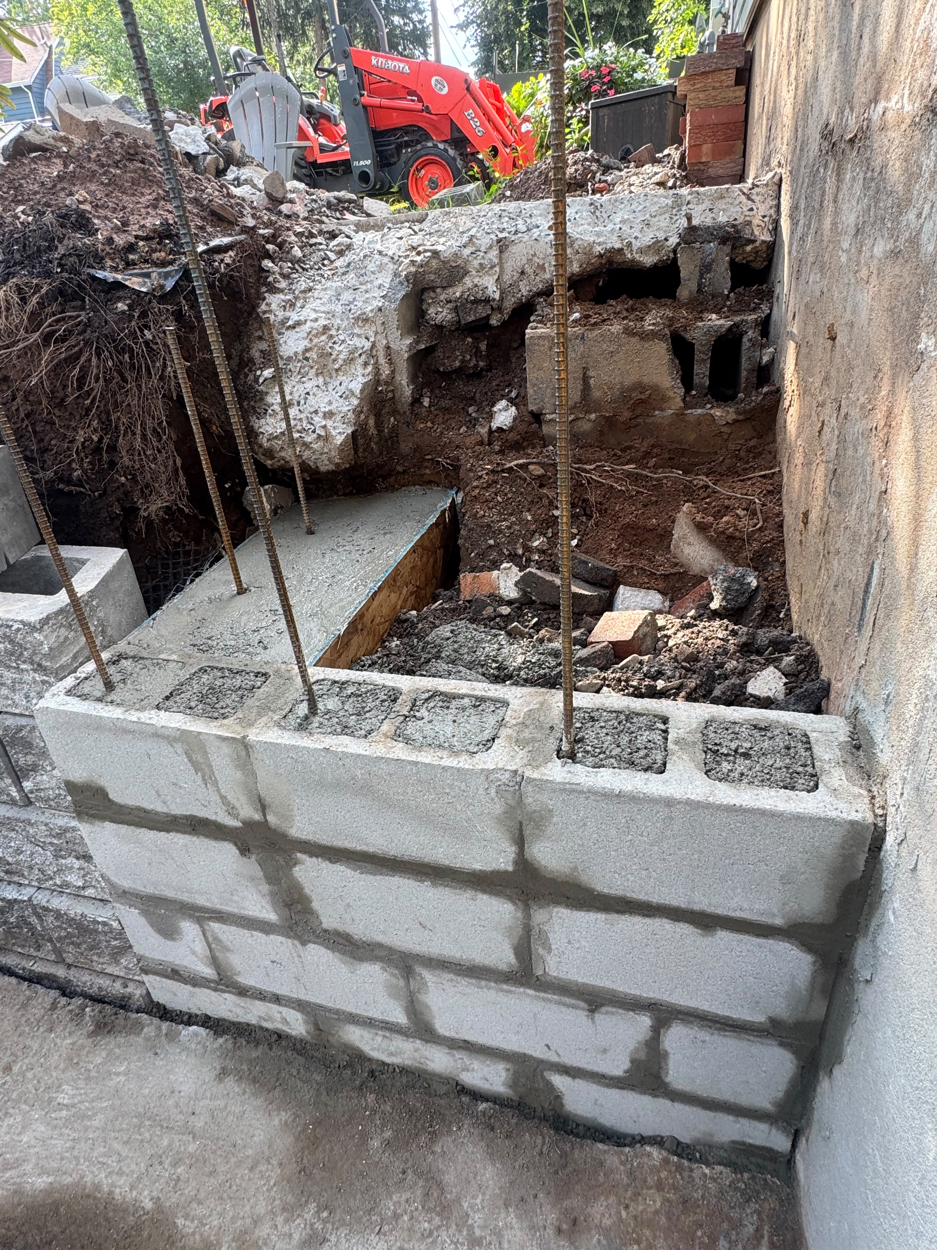 Front entry step construction in Bloomfield New Jersey