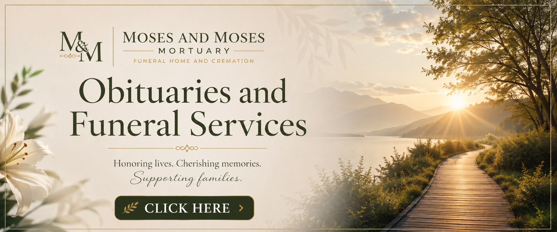 Obituaries and Funeral Services — Moses & Moses Mortuary